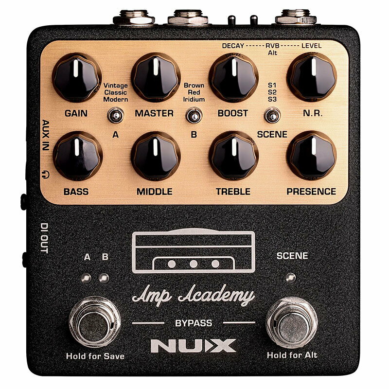 NUX Amp Academy (NGS-6) World-class Stompbox Amp Modeler アンプ・アカデミー ワールドクラス・ストンプボックス・アンプ・モデラー