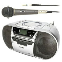  CSD-MV20B、AT-X11 アイワ CDラジカセ ※3  aiwa・Bluetooth・ボイスカット・マイク入力端子・カセットテープ・ワイドFM 【KK9N0D18P】【RCP】【endsale_18】