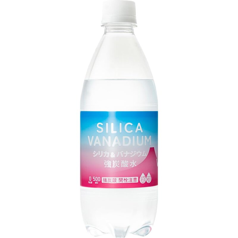 シリカとバナジウムを含んだプレミアムな強炭酸水 シリカ含有量31mg/1000ml バナジウム含有量92μg/1000ml 富士山工場限定生産
