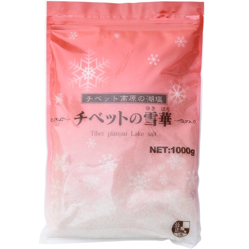 原材料:食塩(チベットの産湖塩) 内容量:1000g 商品サイズ(高さx奥行x幅):3cm×27.5cm×18cm