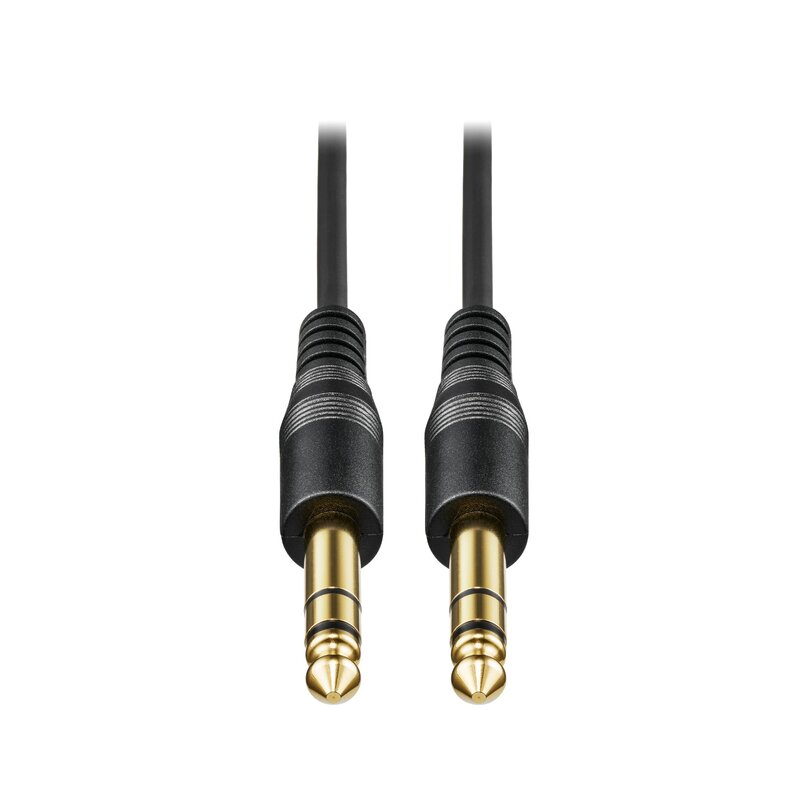 音質と使いやすさを両立。φ6.3mmステレオ標準プラグ-φ6.3mmステレオ標準プラグ ケーブル 音質を重視した、OFC(高純度無酸素銅)を採用 接触抵抗が少なく、経年劣化に強い金メッキプラグを採用。 柔らかく取り回しやすいPVCシースを採用したケーブル 耐熱90度で熱を発する機材周りでも安心して使用可能。