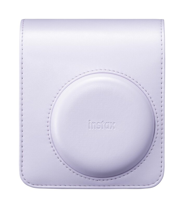 インスタントカメラ「チェキ instax mini 13」専用のメーカー純正ケース カラー:パープル カバーを外してそのまま撮影できる速写ケース
