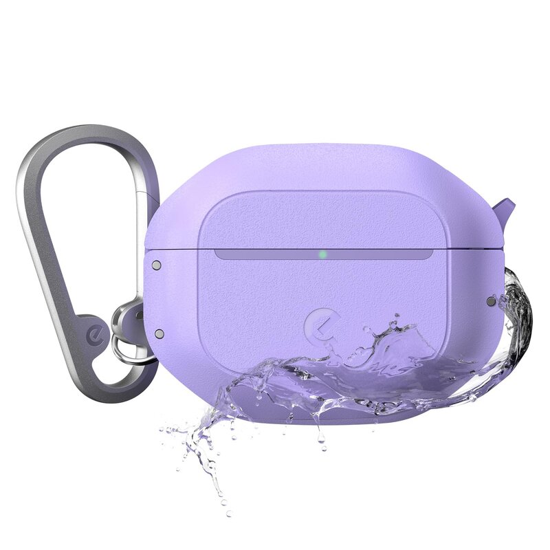 保護等級IP68防塵・防水 AirPods 5 / 4ケース 米軍MIL規格 MIL-STD-810H準拠 イヤホンの脱落を防ぐロック設計 環境にやさしい再生ポリカーボネート70%使用 A6063アルミ合金のカラビナ付属
