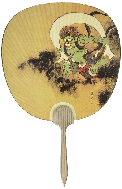 サイズ:約24×0.7×37cm 材質:和紙・竹骨・杉柄 原産国:日本