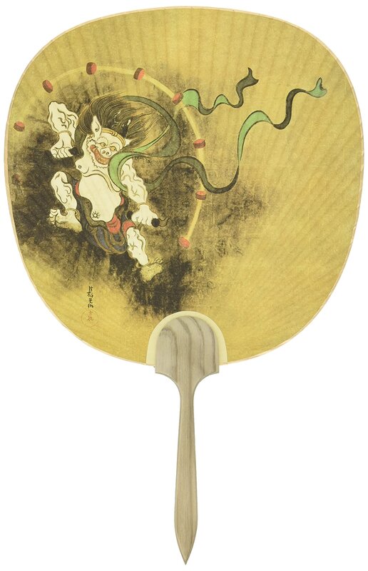 サイズ:約24×0.7×37cm 材質:和紙・竹骨・杉柄 原産国:日本
