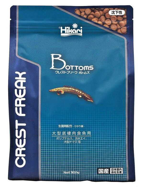 大食漢の大型底生肉食魚向け専用フード