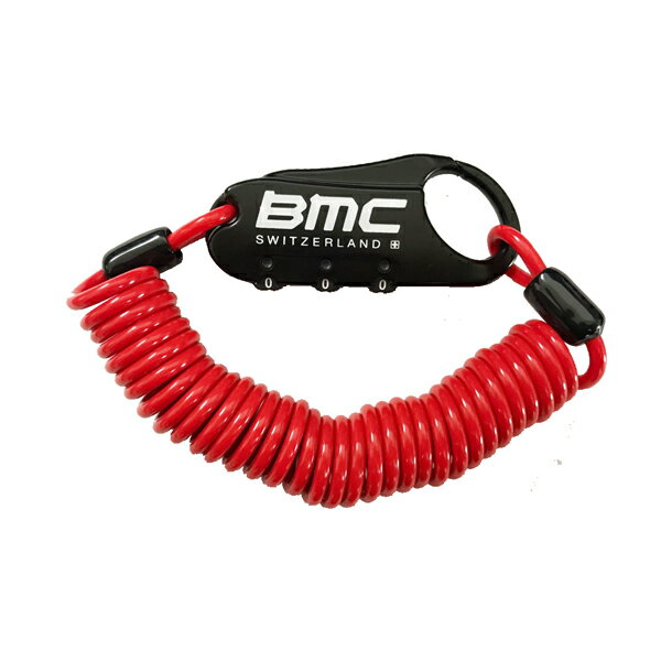 BMCロゴ入り ワイヤー錠 BK Body/Red Wire Ver2 【自転車】【ロードバイク】【ワイヤーロック】【BMC】