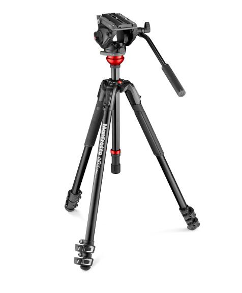 【公式 アウトレット】Manfrotto マンフロット MVH500AHビデオ雲台+レベリング付きアルミ三脚 MVK50019..