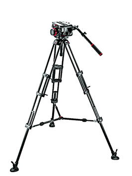 【公式 展示中古品Bランク】Manfrotto マンフロット ビデオキット ツイン MSタイプ 509HD,545BK プロフェッショナル ビデオ三脚