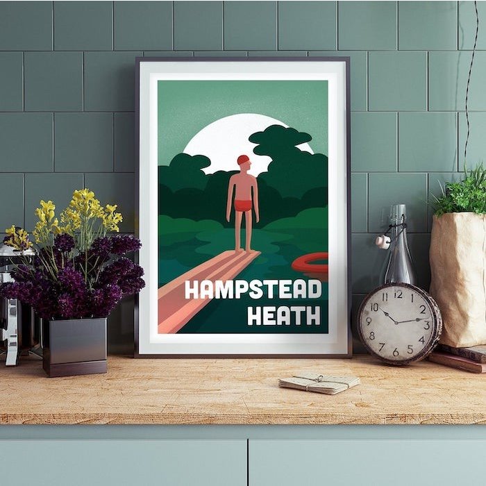 Hampstead Heath A3 アート ポスター ハムステッド・ヒース 北欧 リビング Art Poster