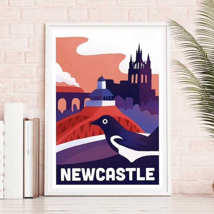 Newcastle A3 アート ポスター ニューカッスル 北欧 リビング Art Poster