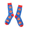 ロンドン モチーフ アート ソックス(王冠)靴下 メンズ レディース ユニセックス ポップ カラフル オシャレ POP SOCKS