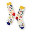 ポップ シェイプ クルーソックス 総柄 くつ下 靴下 レディース メンズ ユニセックス IMPORT POP SOCKS