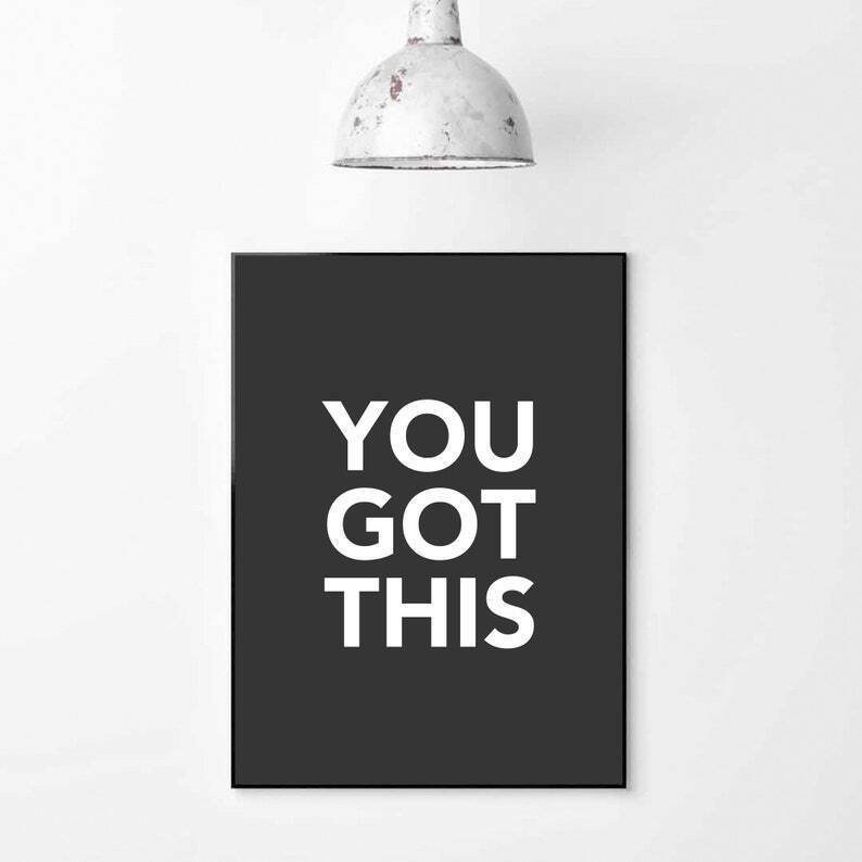 YOU GOT THIS Typography Print A4 アート ポスター 北欧 リビング Pop Art Poster