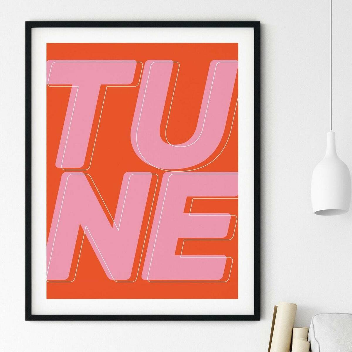TUNE Typography Print A3 アート ポスター 北欧 リビング Pop Art Poster
