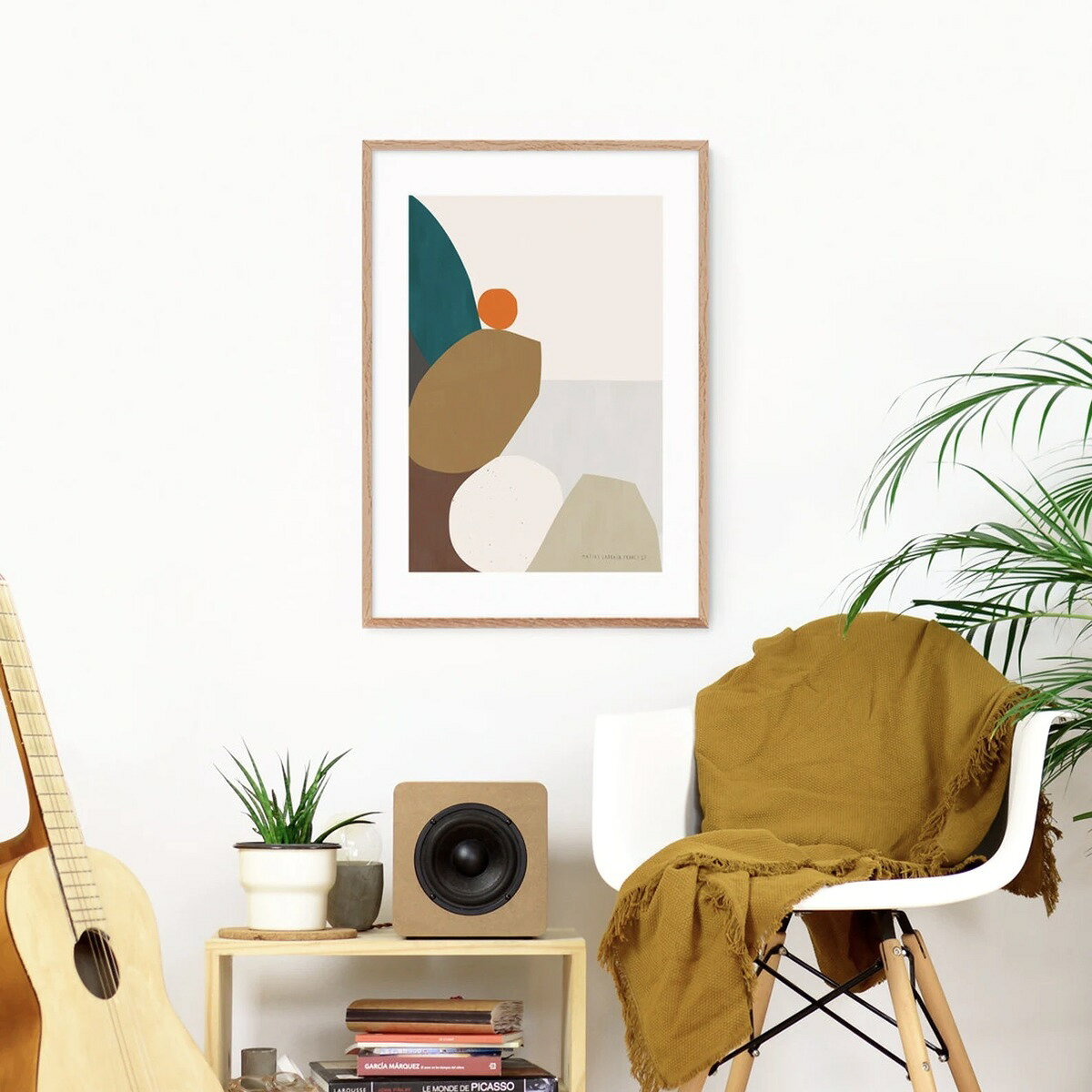 AU BORD DE LA MER wall art Print A3 アート ポスター 現代アート 自然 北欧 リビング キッチン ポップアート 壁掛け カフェ トイレ シンプル おしゃれ お洒落 かわいい イラスト アートプリント カラフル ナチュラル インテリア 縦長 デザイン オブジェ Pop Art Poster [2]
