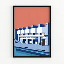 Barbican Centre in London poster print (30 x 40cm) ポップ アート ポスター ロンドン バービカンセンター オ...
