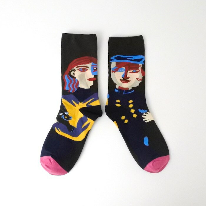 【IMPORT POP SOCKS】シティハンター ソックス レディース メンズ 総柄 くつ下 靴下