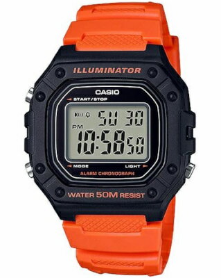 カシオ スポーツウォッチ 5気圧防水 メンズ デジタル 腕時計 おしゃれな オレンジ (WSD24MY08) ストップウォッチ 日付 曜日 カレンダー アラーム LEDライト付き ランニングウォッチ カシオ CASIO 海外限定 マラソン ランニング 時計 アウトドアウォッチ