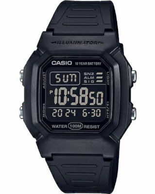 カシオ スポーツウォッチ 10気圧防水 メンズ デジタル 腕時計 文字盤 見やすい 大型液晶 (WSD24SP12) デュアルタイム ストップウォッチ アラーム 10年電池 LED ライト付き ランニングウォッチ カシオ 海外限定 マラソン ランニング 時計 アウトドアウォッチ