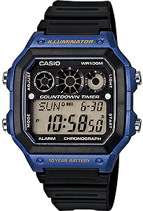 カシオ スポーツウォッチ 10気圧防水 デジタル 腕時計 (A14FBP-203BLU) 10年電池 ...