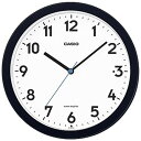 カシオ 電波時計 壁掛け時計 アナログ 掛け時計 おしゃれな ブラック 黒 アラビア数字 (CL18MR02) ホワイト 白 文字盤 見やすい LED ライト付...