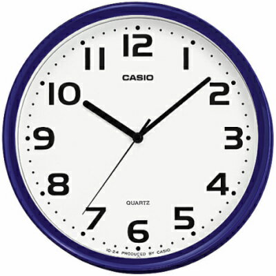 カシオ 壁掛け時計 アナログ 掛け時計 小型 おしゃれな ブルー 青 ケース枠 (SCL19AP02BLU) シンプル 見やすい アラビア数字 ホワイト 白 文字盤 CASIO 3針 ANALOG WALL CLOCK コンパクト 掛時計 ウォールクロック