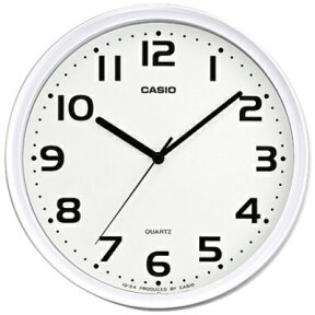 カシオ 壁掛け時計 アナログ 掛け時計 コンパクト おしゃれな ホワイト 白 (SCL19AP03) シンプル 見やすい アラビア数字 3針 ANALOG WALL CLOCK 小型 掛時計 ウォールクロック