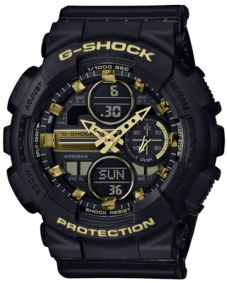 カシオ G-SHOCK スポーツウォッチ 20気圧防水 メンズ デジタル アナログ 腕時計 おしゃれな ブラック 黒 (GMA-S140M-1AJF) ストップウォッチ カウントダウンタイマー 速度計測機能 LED ライト付き ランニングウォッチ カシオ マラソン ランニング 時計