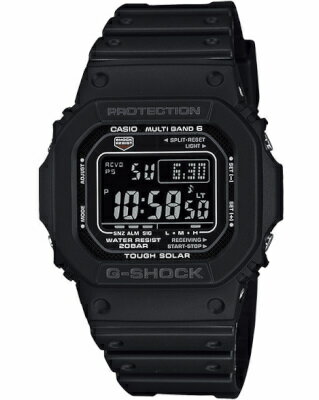 カシオ スポーツウォッチ G-SHOCK 電波時計 20気圧防水 デジタル ソーラー電波 腕時計 文字盤 見やすい 液晶表示 (GW-M5610U-1BJF) 電波ソーラー ストップウォッチ カウントダウンタイマー LED ライト付き ランニングウォッチ カシオ マラソン ランニング 時計