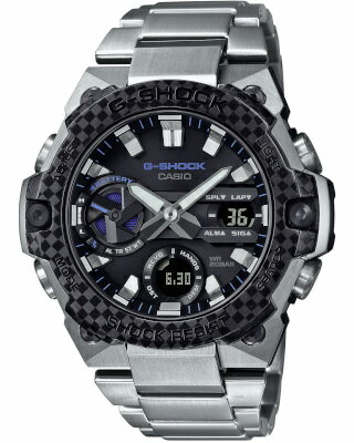 カシオ G-SHOCK スポーツウォッチ 20気圧防水 メンズ デジタル アナログ 腕時計 おしゃれな ブラック 黒 文字盤 (GST-B400XD-1A2JF) ストップウォッチ タイマー モバイルリンク機能 LED ライト付き ランニングウォッチ カシオ マラソン ランニング 時計