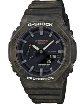 カシオ G-SHOCK スポーツウォッチ 20気圧防水 デジタル アナログ 腕時計 Gショック (GA-2100FR-5AJF) 針退避機能 ストップウォッチ カウントダウンタイマー ダブルLED ライト付き ランニングウォッチ カシオ マラソン ランニング 時計 アウトドアウォッチ