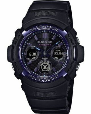 カシオ スポーツウォッチ G-SHOCK 電波時計 20気圧防水 デジタル アナログ ソーラー電波 腕時計 (AWG-M100SVB-1AJF) 電波ソーラー ストップウォッチ カウントダウンタイマー LED ライト付き ランニングウォッチ カシオ マラソン ランニング 時計