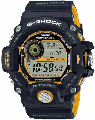 楽天MDCギフトカシオ G-SHOCK スポーツウォッチ 20気圧防水 デジタル ソーラー電波 腕時計 Gショック レンジマン 限定モデル （GW-9400YJ-1JF） 電波ソーラー 方位計 気圧計 高度計 温度計 LED ライト付き 登山 釣り 時計 タイマー ストップウォッチ アウトドアウォッチ