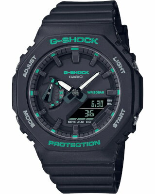 カシオ G-SHOCK スポーツウォッチ 20気圧防水 デジタル アナログ 腕時計 文字盤 見やすい 蓄光 夜光時計 (GMA-S2100GA-1AJF) 針退避機能 ストップウォッチ カウントダウンタイマー ダブルLED ライト付き ランニングウォッチ カシオ マラソン ランニング 時計