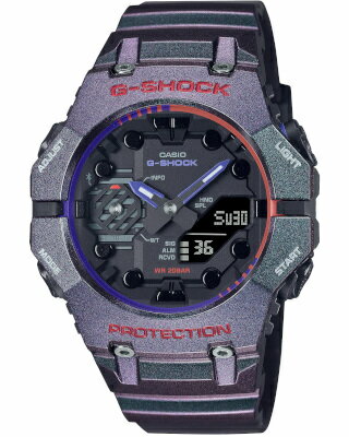 楽天MDCギフトカシオ G-SHOCK スポーツウォッチ 20気圧防水 メンズ デジタル アナログ 腕時計 おしゃれな ブラック 黒 文字盤 （GA-B001AH-6AJF） ストップウォッチ タイマー モバイルリンク機能 LED ライト付き ランニングウォッチ カシオ マラソン ランニング 時計