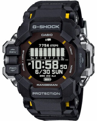 カシオ スポーツウォッチ G-SHOCK 20気圧防水 ソーラー メンズ デジタル 腕時計 方位計 温度計 気圧計 高度計 ストップウォッチ タイマー LED ライト付き 登山 時計 (GPR-H1000-1JR) ランニングウォッチ カシオ トレッキング 登山用品 アウトドアウォッチ