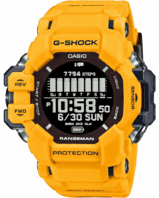 カシオ スポーツウォッチ G-SHOCK 20気圧防水 ソーラー メンズ デジタル 腕時計 方位計 温度計 気圧計 高度計 ストップウォッチ タイマー LED ライト付き 登山 時計 (GPR-H1000-9JR) ランニングウォッチ カシオ トレッキング 登山用品 アウトドアウォッチ