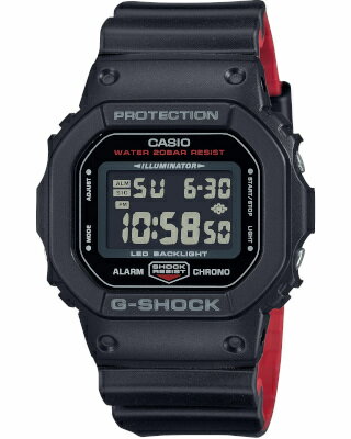 カシオ G-SHOCK スポーツウォッチ 20気圧防水 メンズ デジタル 腕時計 Gショック 限定モデル (DW-5600UHR-1JF) ストップウォッチ カウントダウンタイマー LED ライト付き ランニングウォッチ カシオ マラソン ランニング 時計 アウトドアウォッチ
