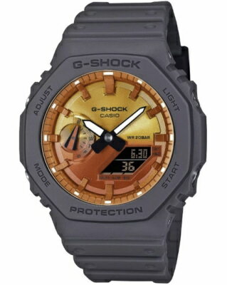 カシオ G-SHOCK スポーツウォッチ 20気圧防水 デジタル アナログ 腕時計 Gショック 限定モデル (GA-2100FL-8AJF) 針退避機能 ストップウォッチ カウントダウンタイマー ダブルLED ライト付き ランニングウォッチ カシオ マラソン ランニング 時計