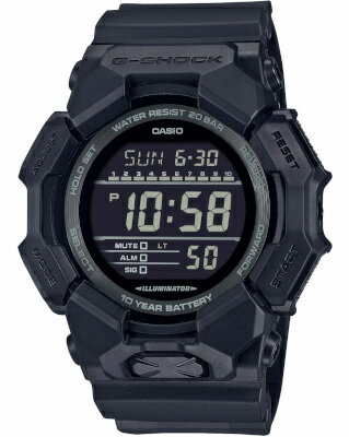 カシオ G-SHOCK スポーツウォッチ 20気圧防水 メンズ デジタル 腕時計 文字盤 見やすい 大型液晶 (GD-010-1A1JF) ストップウォッチ カウントダウンタイマー 10年電池 日付 曜日 カレンダー LED ライト付き ランニングウォッチ CASIO マラソン ランニング 時計