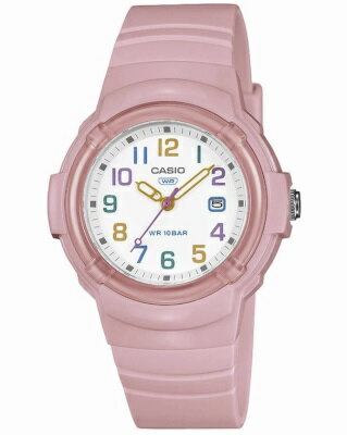 カシオ スポーツウォッチ 10気圧防水 レディース アナログ 腕時計 文字盤 見やすい アラビア数字 (SD25OC02) おしゃれな ピンク 日付 カレンダー ランニングウォッチ CASIOLADYS ANALOG マラソン ランニング 時計 アウトドアウォッチ