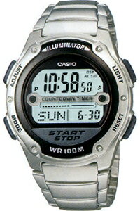 カシオ スポーツウォッチ サッカー レフリー ウォッチ 10気圧防水 メンズ デジタル 腕時計（W09P-5206メタル） レフリーウォッチ 10年電池 LED ライト付き ランニングウォッチ CASIO 海外限定 マラソン ランニング 時計 インターバルタイマー 腕時計