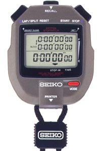 セイコー・ストップウォッチ (SVAS011) プリンター接続可能モデル