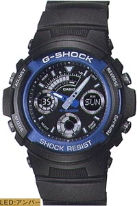 カシオ Gショック G-SHOCK スポーツウォッチ 20気圧防水 デジタル アナログ 腕時計 g-shock （AW-591-2AJF） 1/100秒ストップウォッチ ワールドタイム LEDライト付き ランニングウォッチ カシオ CASIO マラソン ランニング ウォッチ 時計