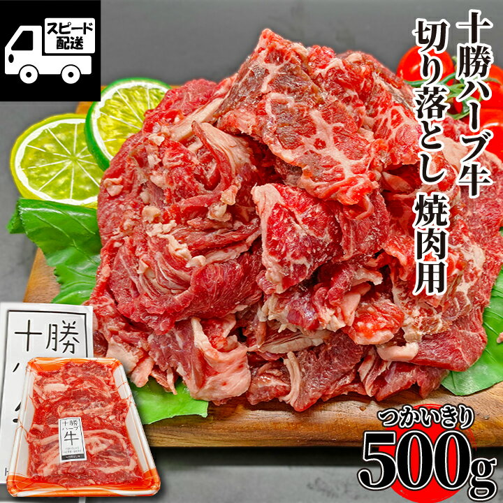 楽天MDFactoryテレビでも話題！ 【北海道産】十勝ハーブ牛 焼肉用 切り落とし 500g （1パック） 牛肉 国産牛 お肉 焼肉 バーベキュー 牛丼 肉じゃが 炒め物 冷凍【当店オススメ】 ギフト 【自家製八王子ベーコンのサンプルプレゼント中】