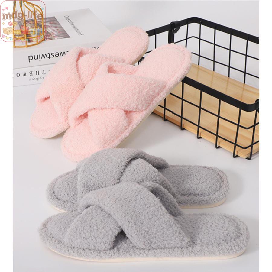 乐天商城 - ルームシューズ レディース ふわふわ クロス スリッパ おしゃれ かわいい 室内 パイル ふわふわ タオル 蒸れない 滑り止め 春 夏 秋 冬