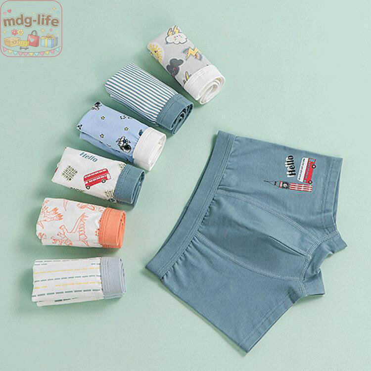 Briefs - 【楽天スーパーSALE】3枚セット 子供用パンツ パンティ 男の子 ボクサーパンツ 男児 下着 おしゃれ プリントキッズ下着 インナー ボーイズ 保育園 幼稚園 小学生