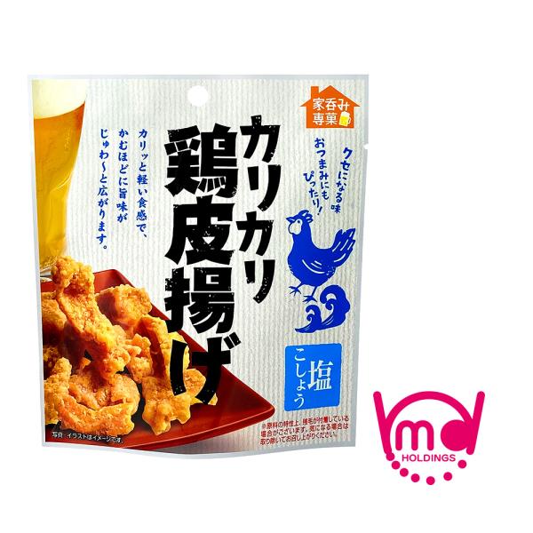 カリカリ鶏皮揚げ 塩こしょう スナック菓子 唐揚げ 鶏皮 からあげ とりかわ 家呑み ツマミ 塩 こしょう カリカリ 鶏皮 揚げ MDホールディングス おつまみ お菓子 ビール ハイボール 酎ハイ チューハイ