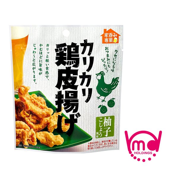 カリカリ鶏皮揚げ 柚子こしょう風味 おつまみ スナック菓子 カリカリ 鶏皮 鶏かわ から揚げ 柚子こしょう 宅飲み お菓子 スナック とりかわ 鶏皮つまみ お酒つまみ とりかわ揚げ 鶏皮揚げ MDホールディングス